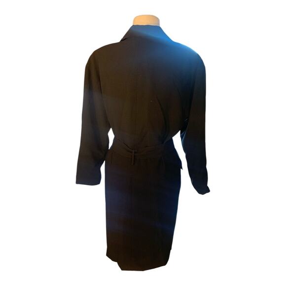 Vintage Rena Rowan for Saville Black Dress 6 - Picture 2 of 4